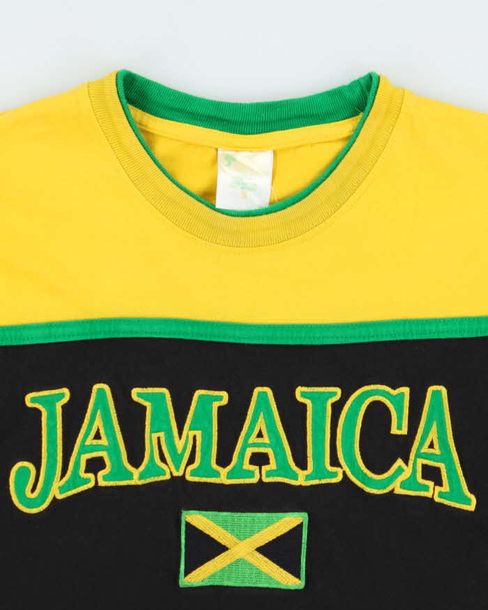 Vintage 1990s Embroidered Jamaica T-Shirt - S