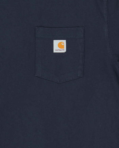 Vintage Carhartt Navy Pocket Relaxed Fit T-Shirt - L