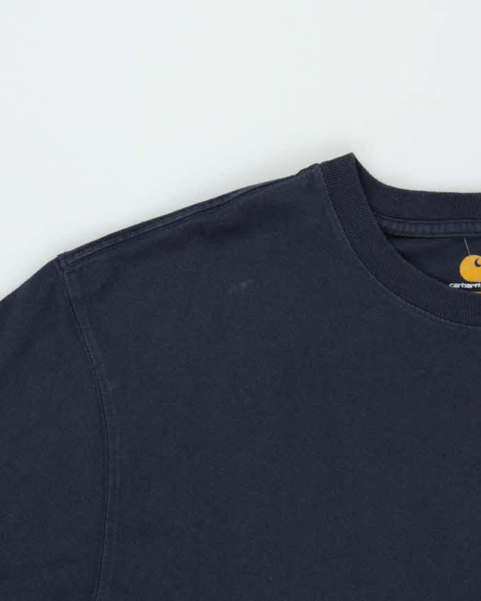 Vintage Carhartt Navy Pocket Relaxed Fit T-Shirt - L
