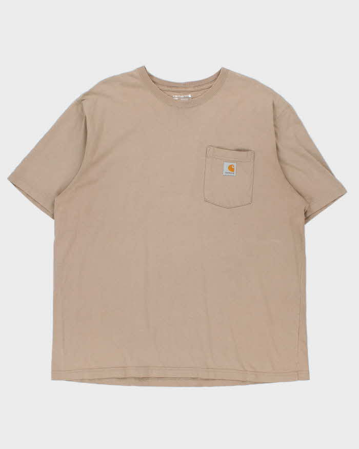 Vintage Carhartt Brown Pocket Loose Fit T-Shirt - XL