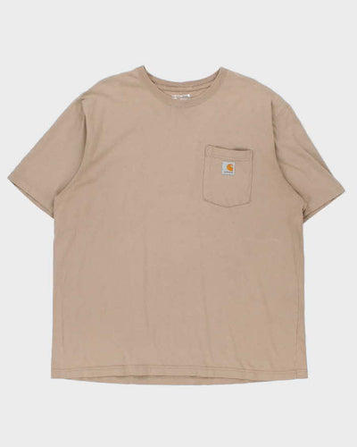 Vintage Carhartt Brown Pocket Loose Fit T-Shirt - XL