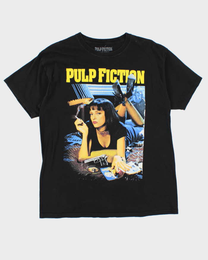 Pulp Fiction Black Graphic Short Sleeve T-Shirt - L