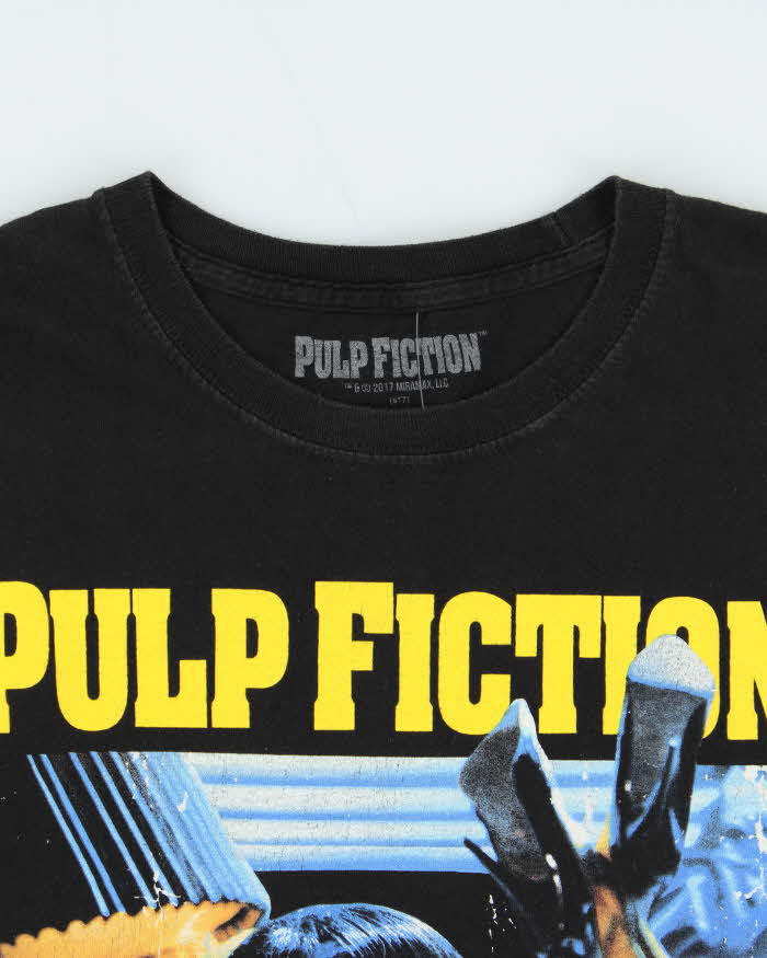 Pulp Fiction Black Graphic Short Sleeve T-Shirt - L