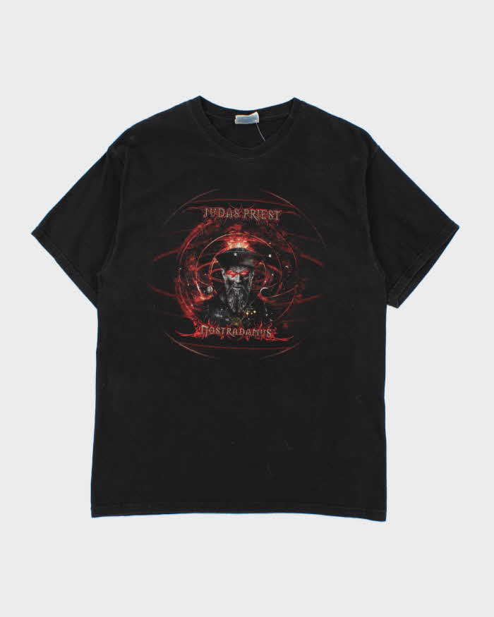 Vintage 2008 Judas Priest Nostradamus World Tour Hanes Heavyweight T-Shirt - M