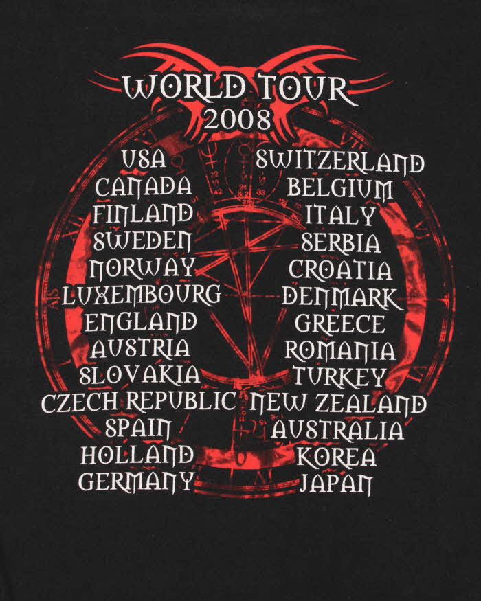 Vintage 2008 Judas Priest Nostradamus World Tour Hanes Heavyweight T-Shirt - M
