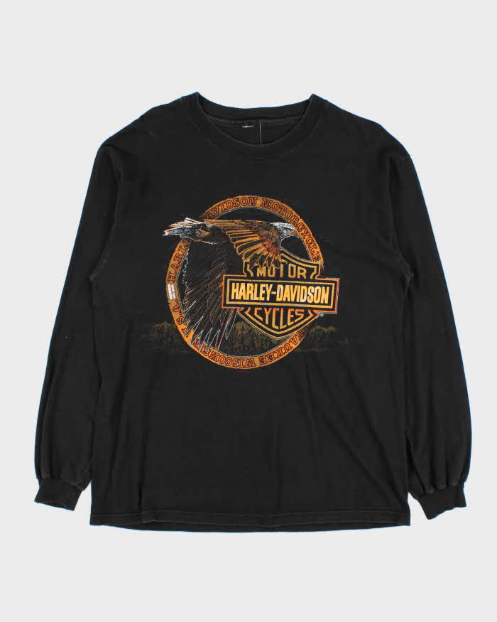 Vintage 1990s Harley Davidson Hamilton Long Sleeve T-Shirt - M
