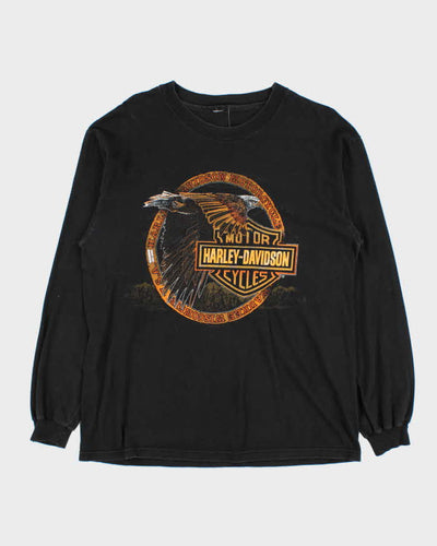 Vintage 1990s Harley Davidson Hamilton Long Sleeve T-Shirt - M