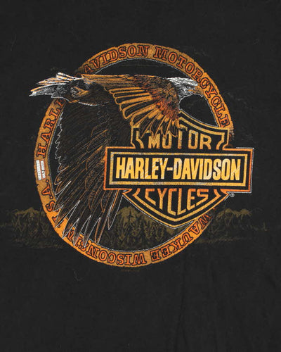 Vintage 1990s Harley Davidson Hamilton Long Sleeve T-Shirt - M