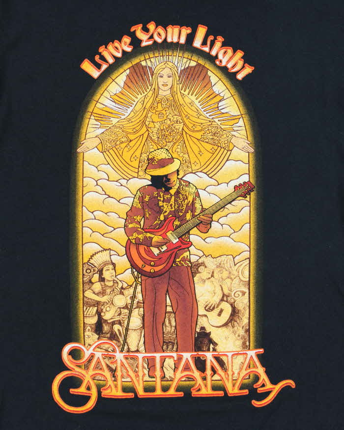 Vintage 2008 Santana World Tour T-Shirt - S