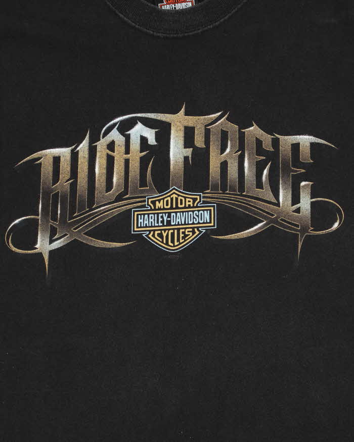 Vintage 2005 Hanes Beefy Harley Davidson Ride Free Arizona T-Shirt - XL