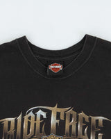 Vintage 2005 Hanes Beefy Harley Davidson Ride Free Arizona T-Shirt - XL