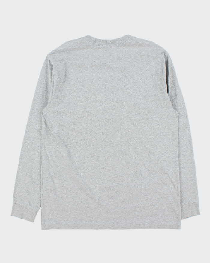 Vintage Carhartt Grey Loose Fit Long Sleeve Pocket T-Shirt - M