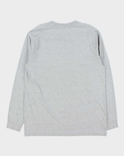 Vintage Carhartt Grey Loose Fit Long Sleeve Pocket T-Shirt - M