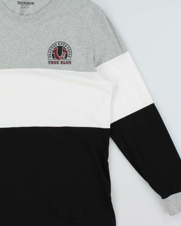 Vintage True Religion Striped Long Sleeve T-Shirt - XL