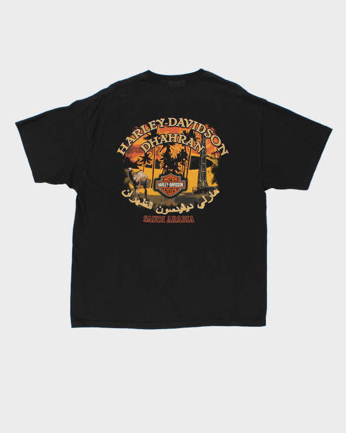 Vintage 2005 Hanes Beefy Harley Davidson Saudi Arabia T-Shirt - XL