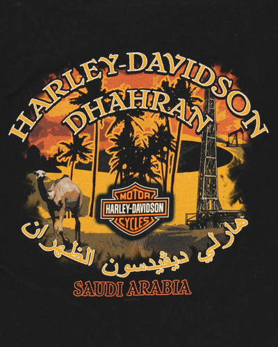 Vintage 2005 Hanes Beefy Harley Davidson Saudi Arabia T-Shirt - XL