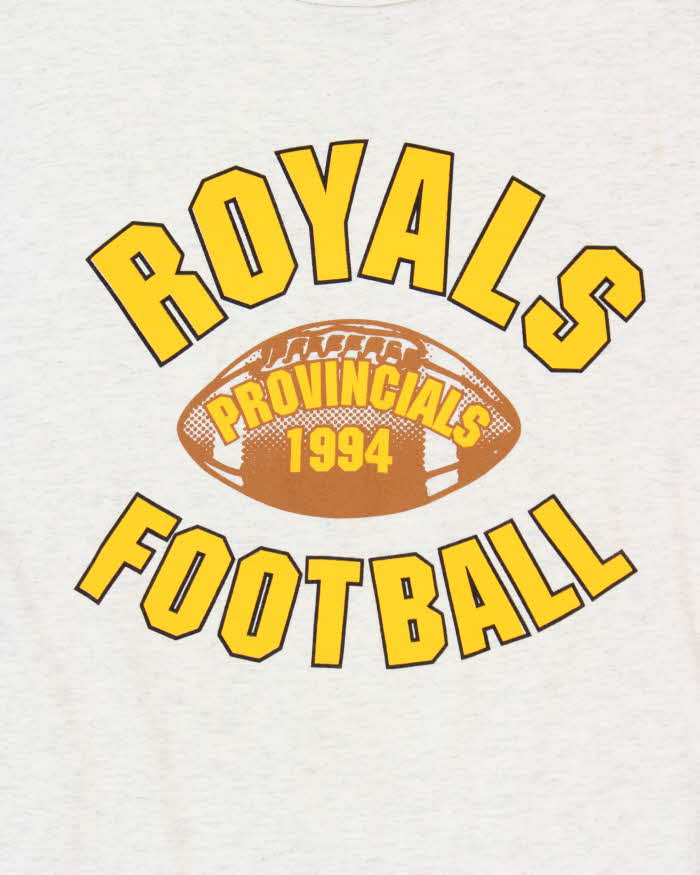 Vintage 1994 Oneita Power Royals Football Heavyweight Cotton Single Stitch T-Shirt - XL