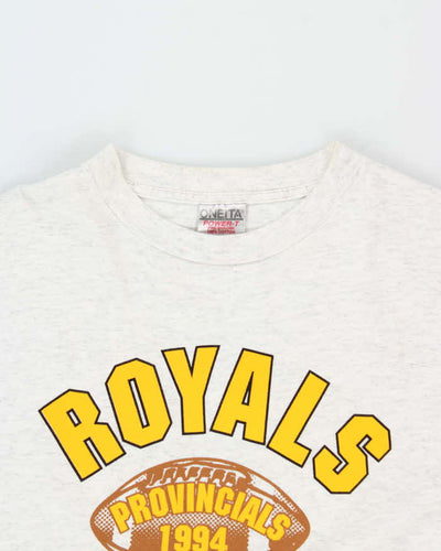 Vintage 1994 Oneita Power Royals Football Heavyweight Cotton Single Stitch T-Shirt - XL