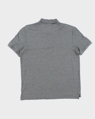 Hugo Boss X Nordstrom Grey Cotton Short Sleeve Polo Shirt - L