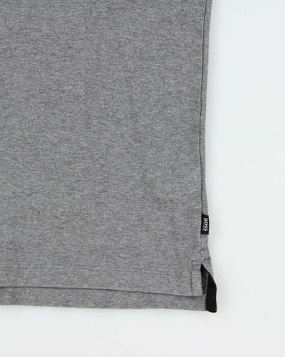 Hugo Boss X Nordstrom Grey Cotton Short Sleeve Polo Shirt - L