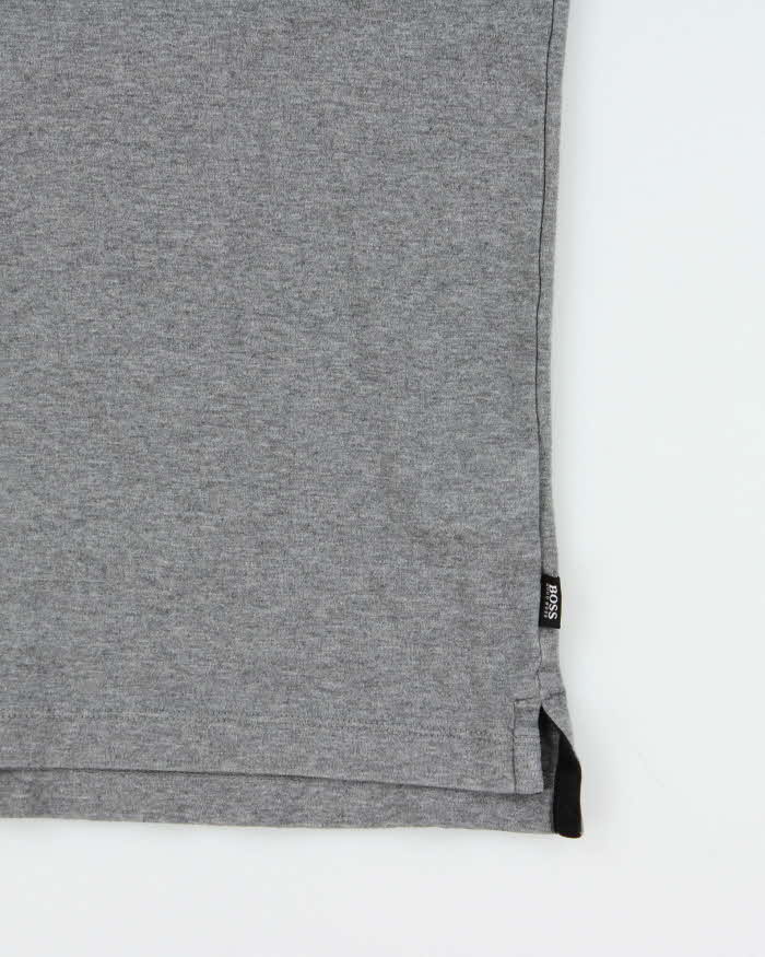 Hugo Boss X Nordstrom Grey Cotton Short Sleeve Polo Shirt - L