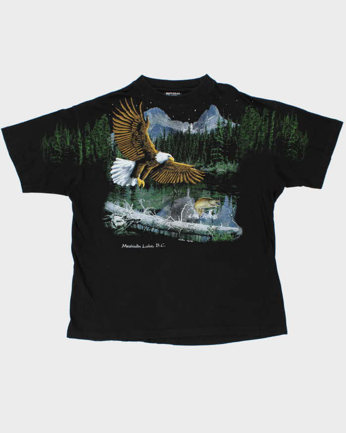 Vintage 1990s Lago Apparel Graphic Crewneck T-Shirt - L