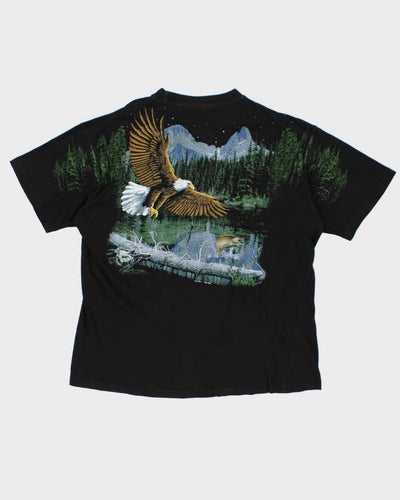 Vintage 1990s Lago Apparel Graphic Crewneck T-Shirt - L