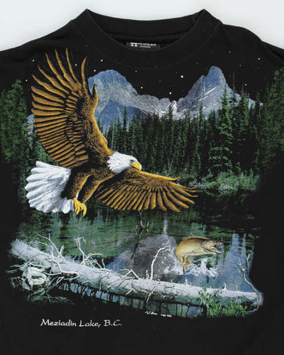 Vintage 1990s Lago Apparel Graphic Crewneck T-Shirt - L