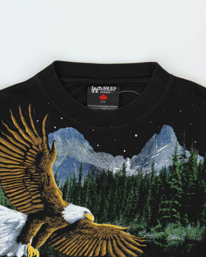 Vintage 1990s Lago Apparel Graphic Crewneck T-Shirt - L