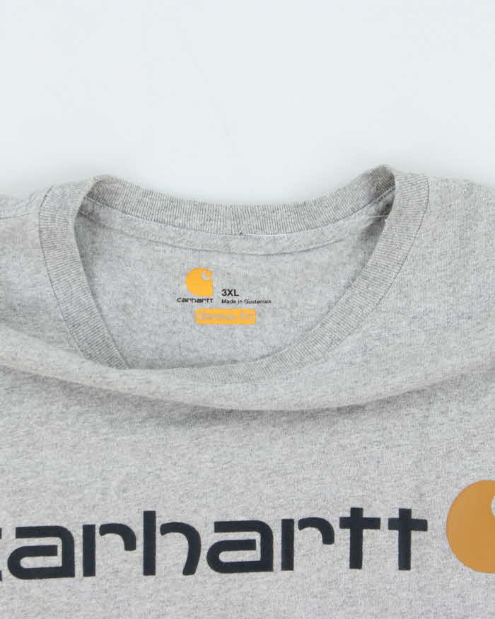 Vintage Carhartt Logo Oversized Crewneck T-Shirt - XXXL