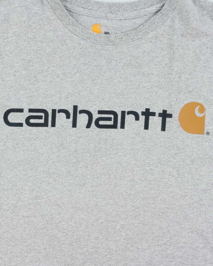 Vintage Carhartt Logo Oversized Crewneck T-Shirt - XXXL