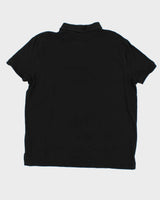 Vintage Polo Ralph Lauren Black Classic Custom Slim Fit Polo Shirt - XL