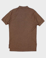 Vintage 00s Polo Ralph Lauren Soft Cotton Brown Short Sleeve Polo Shirt - S