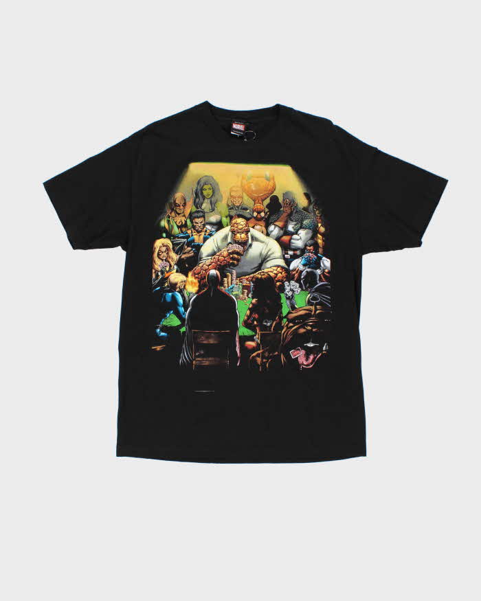 Vintage 00s Marvel Mad Engine Poker Graphic T-Shirt - L