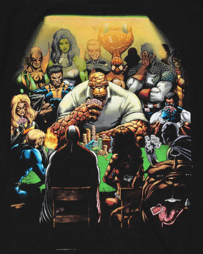 Vintage 00s Marvel Mad Engine Poker Graphic T-Shirt - L