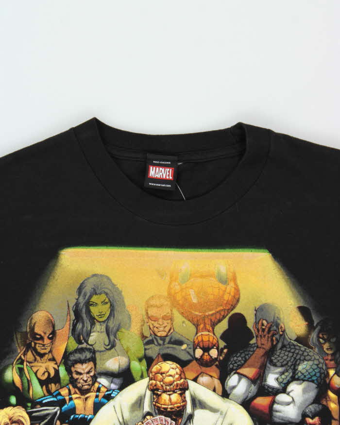 Vintage 00s Marvel Mad Engine Poker Graphic T-Shirt - L