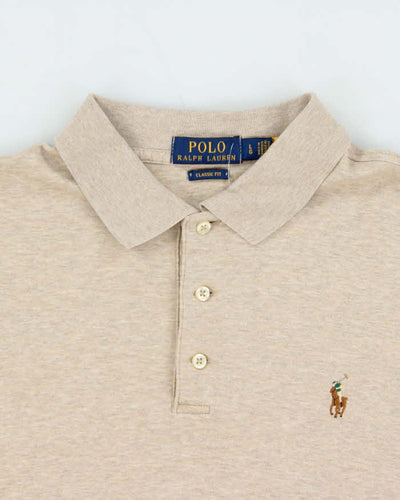 Vintage Polo Ralph Lauren Soft Cotton Classic Fit Long Sleeve Polo Shirt - L