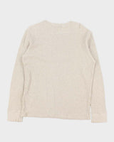 Vintage Polo Ralph Lauren Long Sleeve Crewneck Waffle T-shirt - L