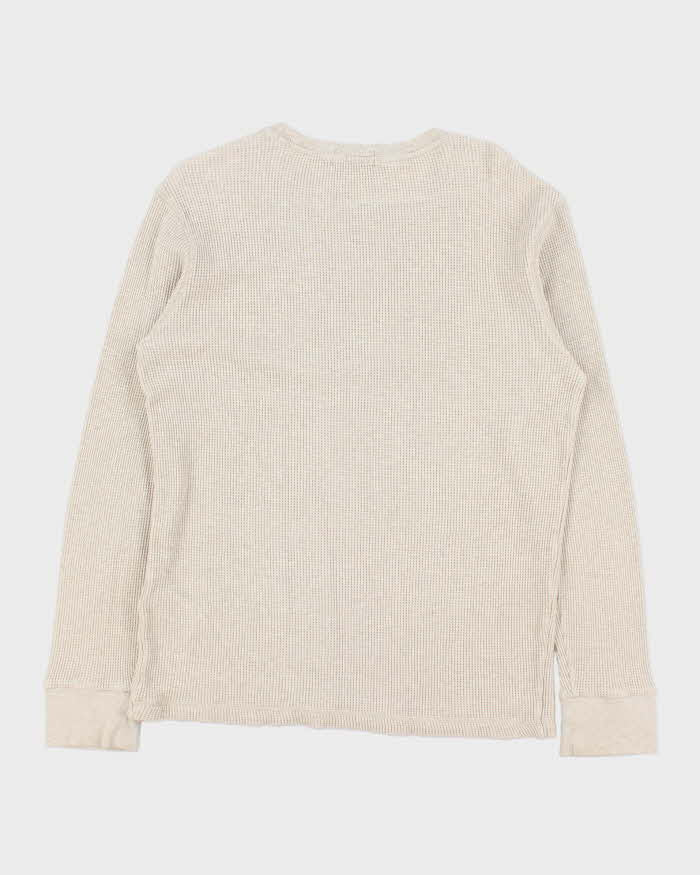 Vintage Polo Ralph Lauren Long Sleeve Crewneck Waffle T-shirt - L