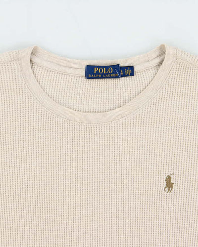Vintage Polo Ralph Lauren Long Sleeve Crewneck Waffle T-shirt - L