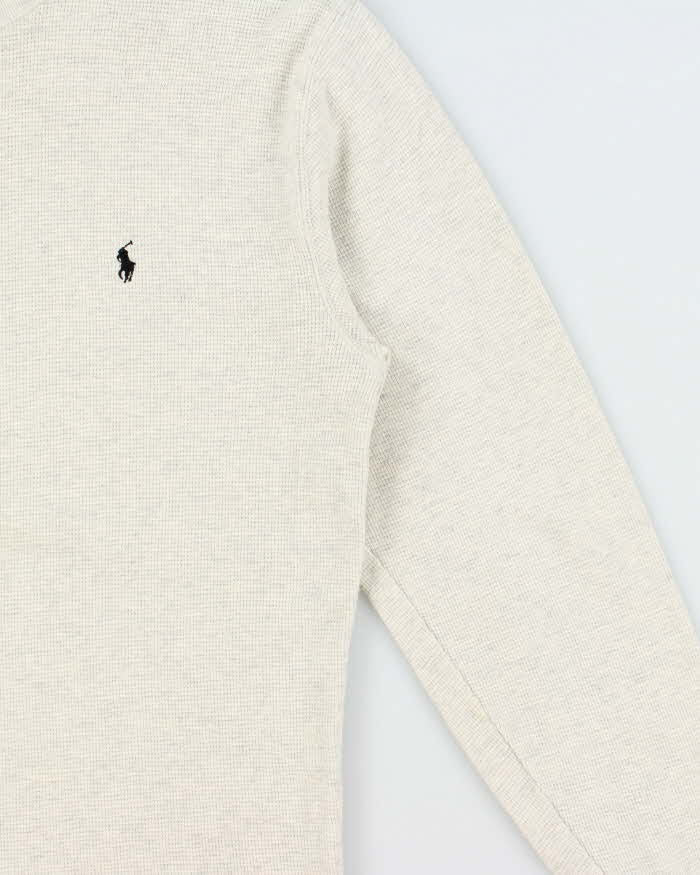 Vintage Polo Ralph Lauren Long Sleeve Crewneck Waffle T-shirt - L