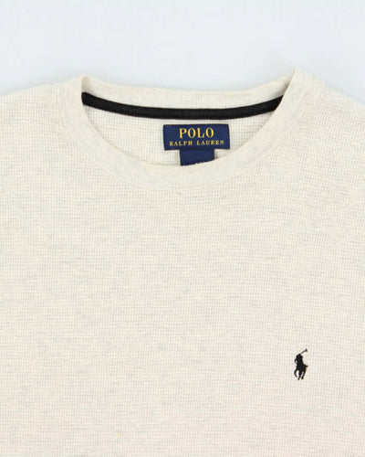 Vintage Polo Ralph Lauren Long Sleeve Crewneck Waffle T-shirt - L