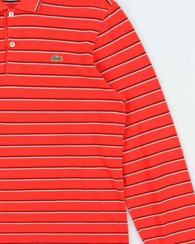 Vintage Y2K 00s Lacoste Striped Long Sleeve Polo Shirt - L