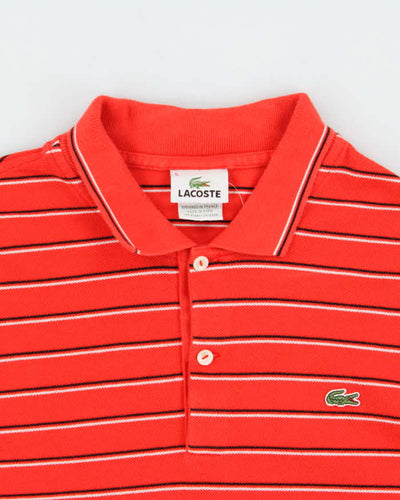 Vintage Y2K 00s Lacoste Striped Long Sleeve Polo Shirt - L