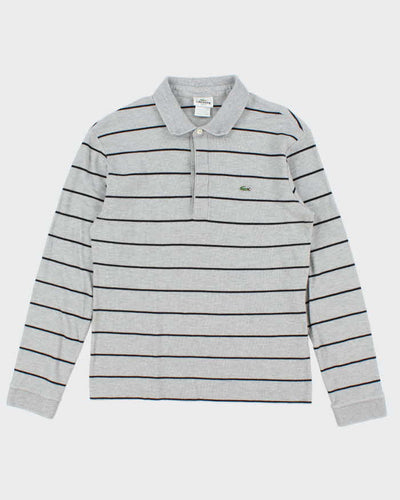 Vintage Y2K 00s Lacoste Striped Long Sleeve Polo Shirt - M