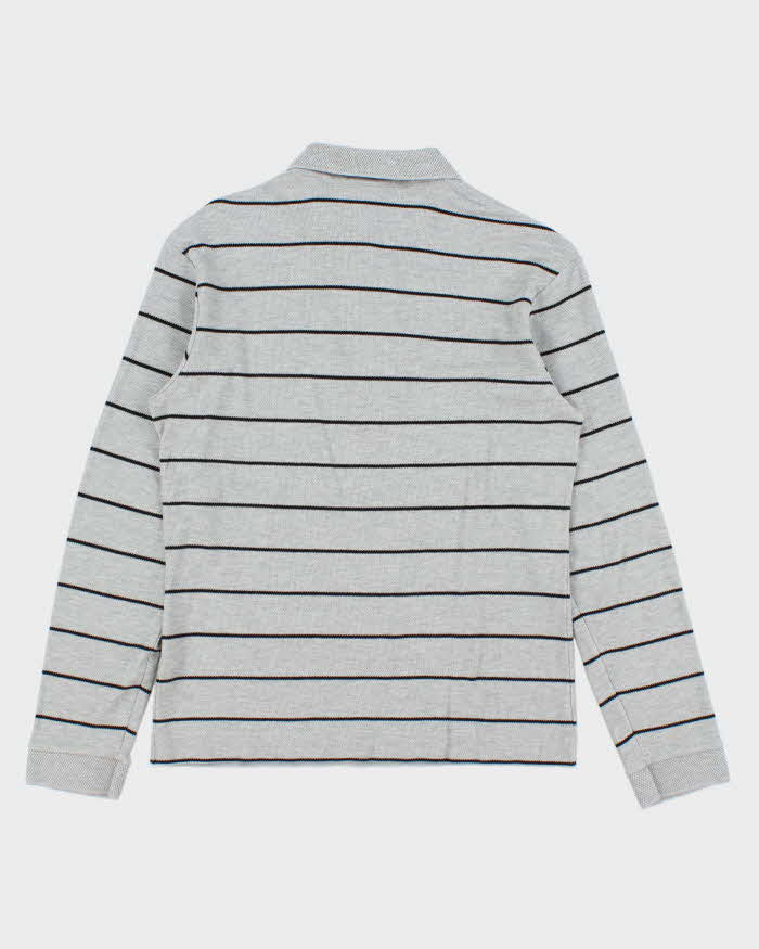 Vintage Y2K 00s Lacoste Striped Long Sleeve Polo Shirt - M