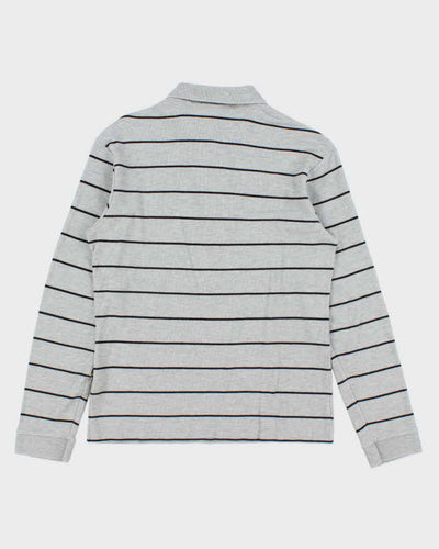 Vintage Y2K 00s Lacoste Striped Long Sleeve Polo Shirt - M