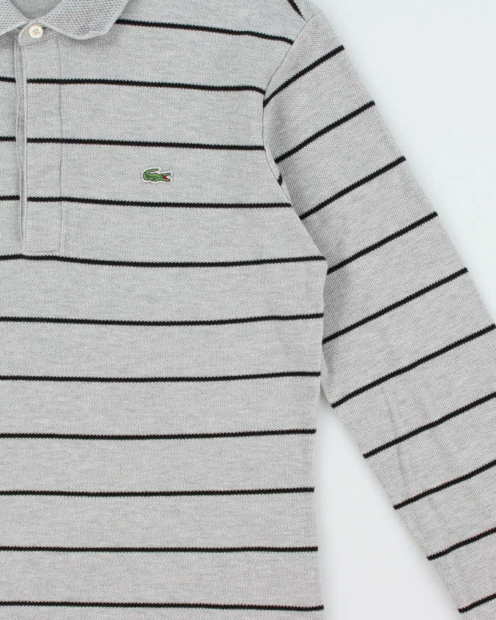 Vintage Y2K 00s Lacoste Striped Long Sleeve Polo Shirt - M