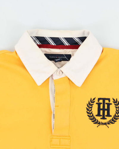 Vintage Y2K 00s Tommy Hilfiger Embroidered Spell Out Rugby Shirt - M