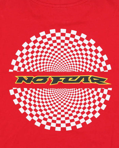 Vintage Y2K No Fear Layered Logo Long Sleeve T-Shirt - L